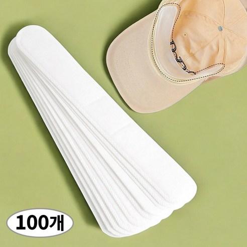 생활톡 모자 캡 오염 이염 방지 보호 패드 가드 100개, 화이트, 100개