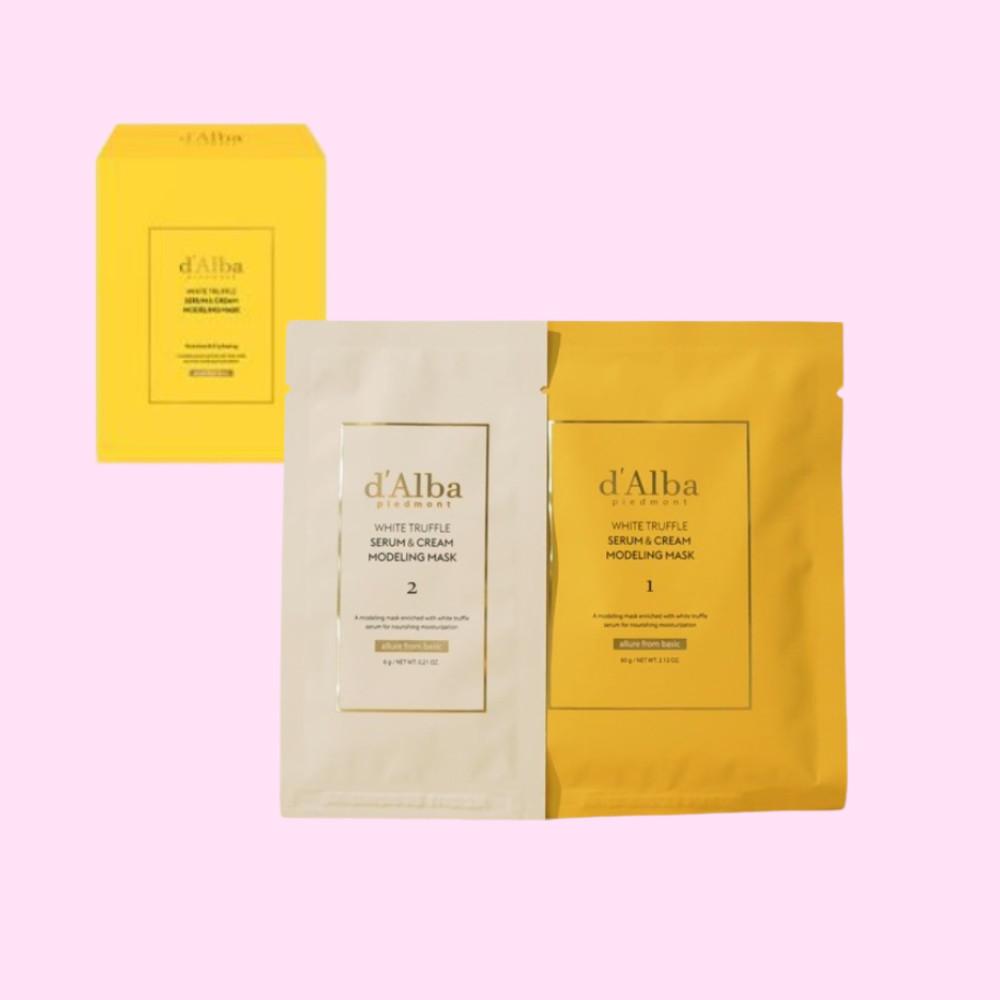 달바 모델링 팩 화이트 트러플 세럼 앤 크림 마스크 4세트