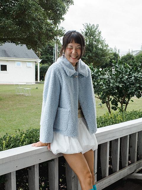 [CC프랜즈 PICK] 금속 토글 장식 퍼 자켓_C254PSJ611