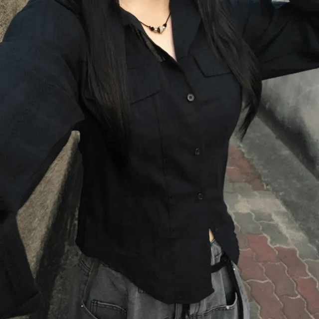 썸머셔츠! 웨스턴 시스루 긱시크 셔츠