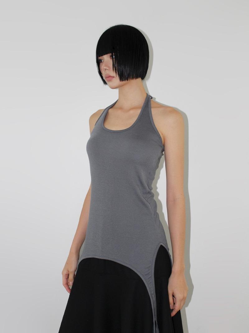 (2-WAY) LAYERED STRAP HALTER TOP (4color!)