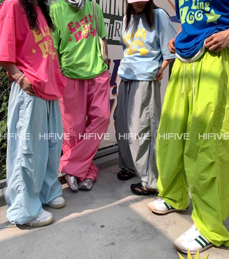 EAHO 기능성 기장 긴 나일론 바지 키큰남자바지 남녀공용