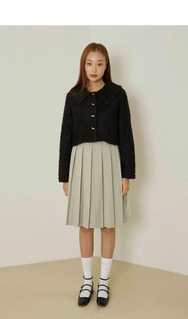 Liberty pleats skirt (light brown)