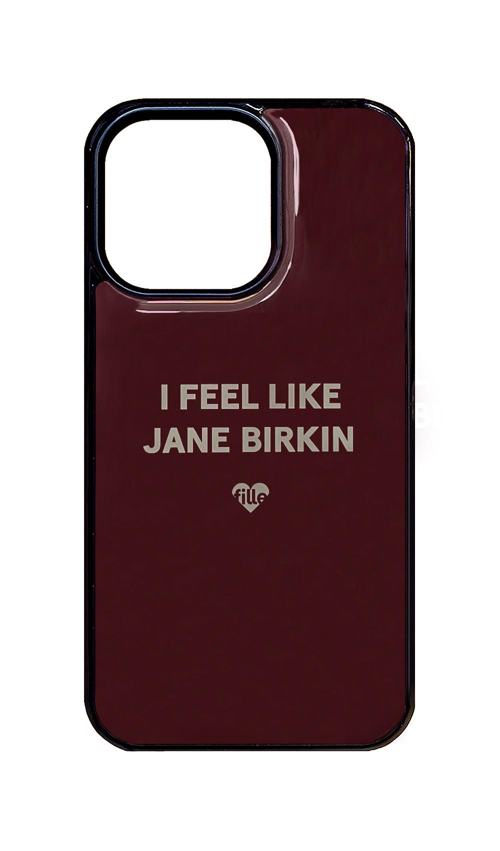 에폭시 I Feel Like  iPhone Case - Burgundy