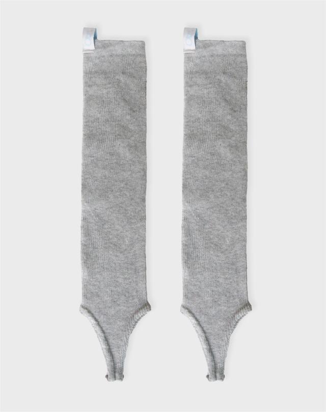 OPEN-TOE KNEE SOCKS _ GRAY