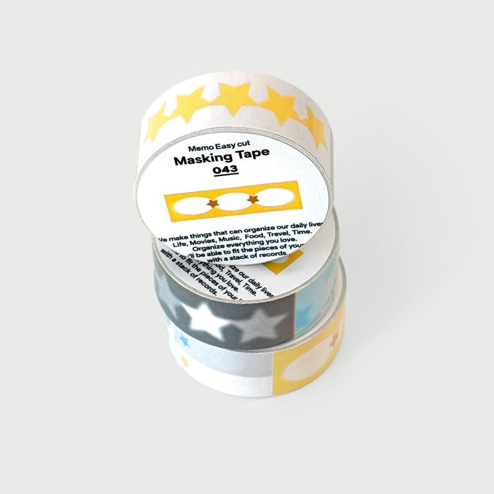 masking tape 043 별 포스트잇 점착 다꾸 메모 이지컷 마테 마스킹테이프