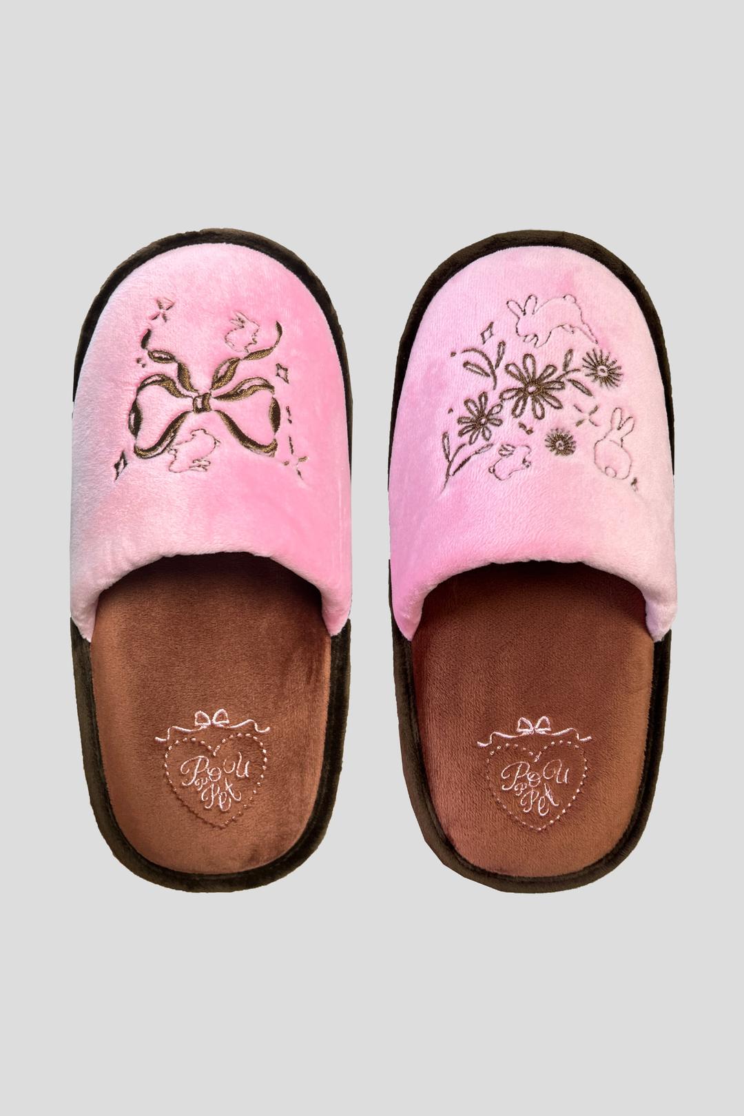 Cutie Bunny Room Shoes (Pink)