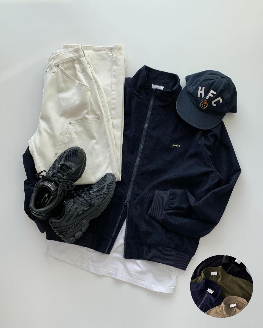 ac grim corduroy zip-up