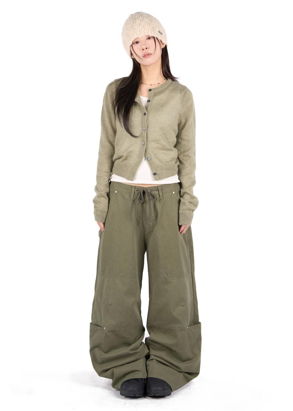 릿킴 SECTION STRAP POCKET PANTS