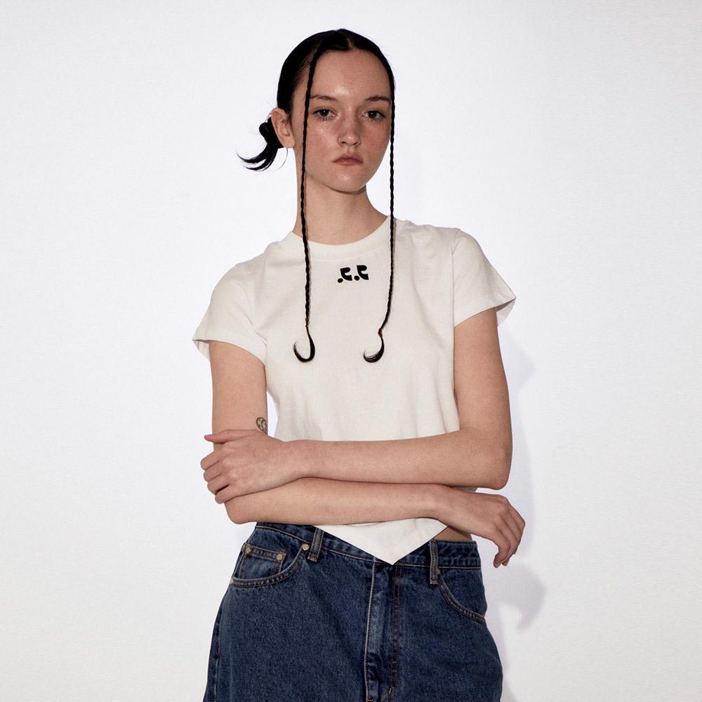 RR ARROW POINT COTTON T SHIRT (WHITE)