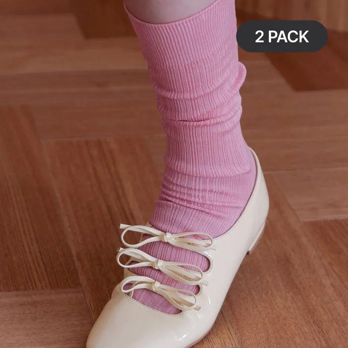 [29CM 단독] loose middle socks (9colors) - 2PACK