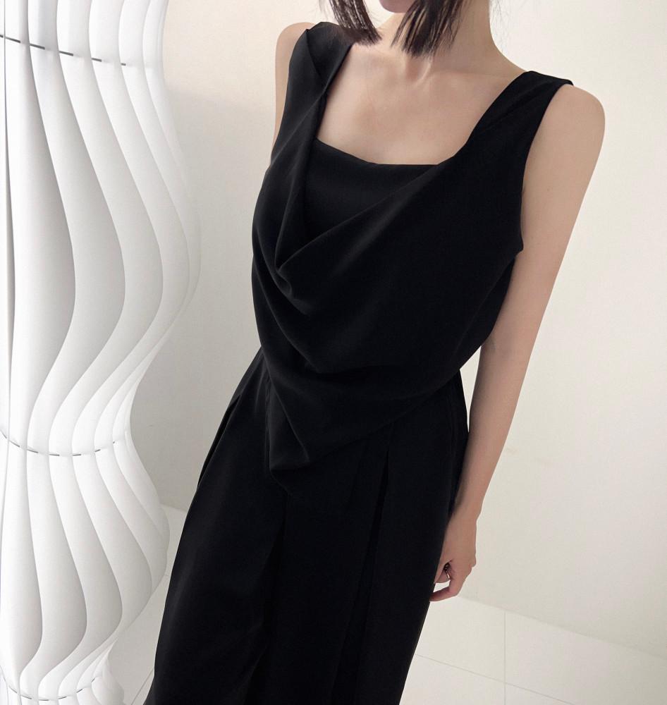 [자체제작]쉬즈 드레이프 실크 브라우스