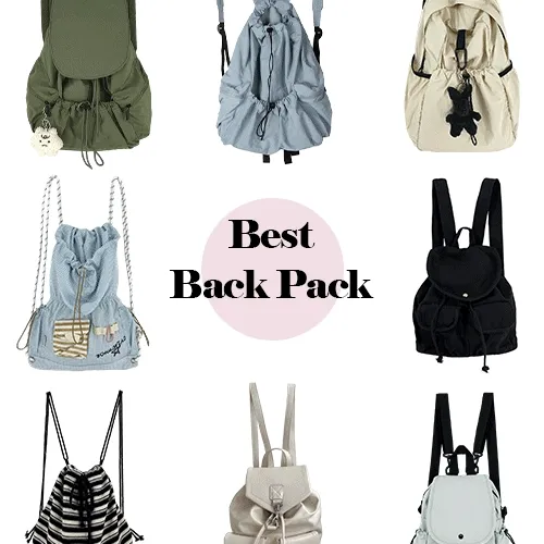 🔥주문폭주/인기백팩 29종 모음🔥데일리 스포티 백팩 스트링 복조리 끈 짐색 가죽 빅백 여행보부상가방 동남아여행룩 졸업식 개강룩 전공책 신입생 가방 노란색 봄신상