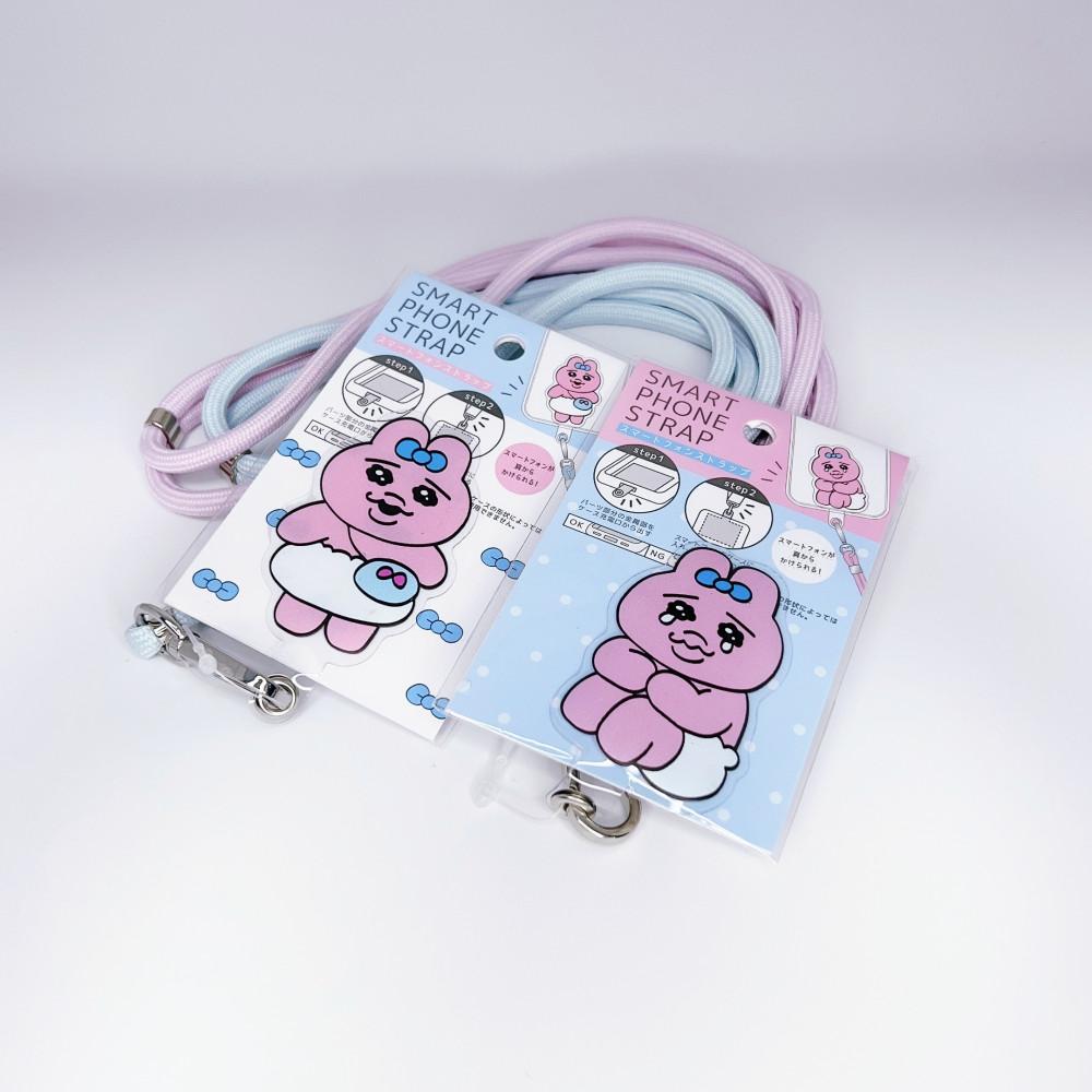 일본직수입 오빤쮸우사기 스마트폰 넥스트랩 빤쮸토끼 핸드폰 목걸이 카와이소니