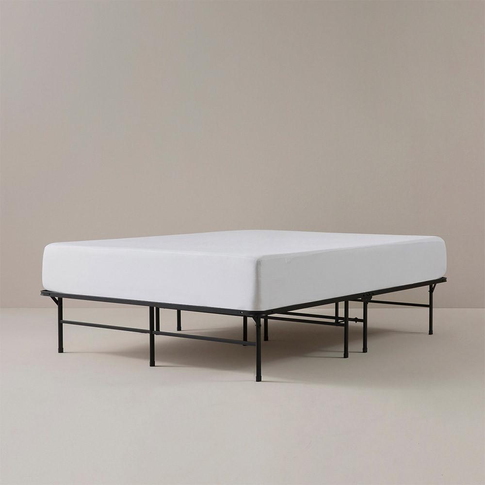 지누스 스마트베이스 엘리트 침대 프레임 블랙/화이트 (퀸)