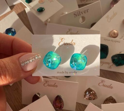 은침⭐️정품 오스트리아귀걸이 허니비치12mm