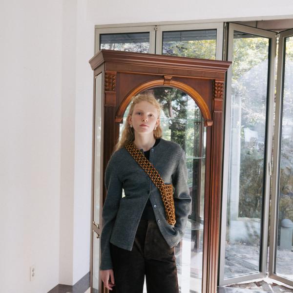 Dusty suede curve pants (khaki beige / brown / navy)