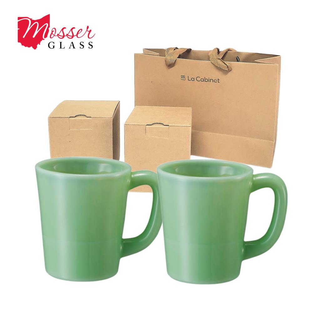 [Mosser Glass] [선물포장] 모서글라스 머그 2P 세트 밀크글라스