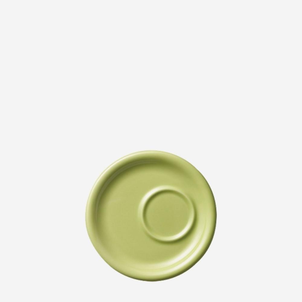 오리가미 트레이 소서 6oz(180ml) 카푸치노 컵 & 8oz(250ml) 라떼 컵 겸용 - 그린