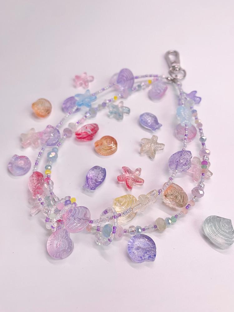 솜사탕 오션러버ver 휴대폰줄 스트랩 키링