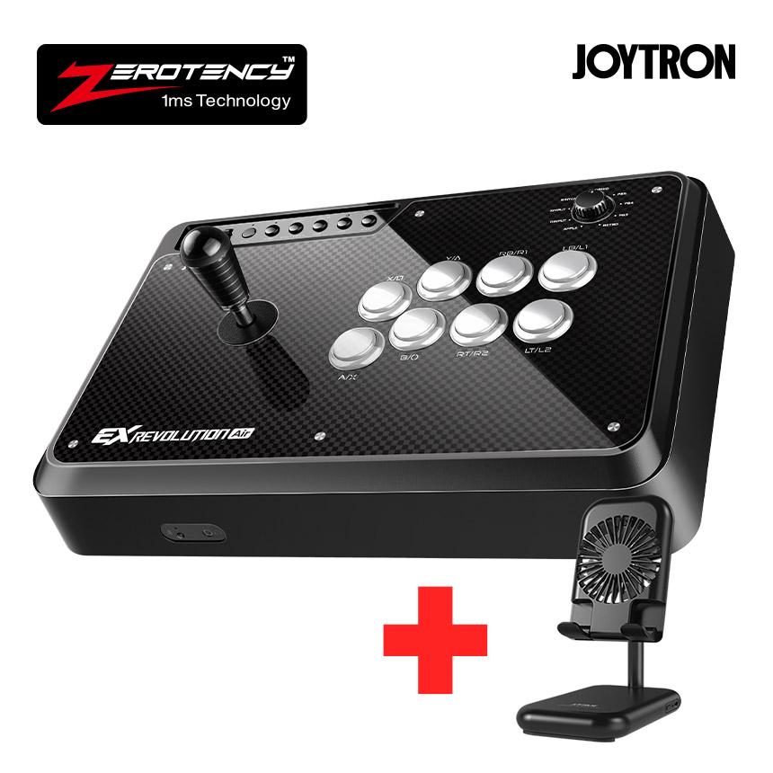 조이트론 철권 조이스틱 EX레볼루션 에어 무선 아케이드 스틱 파이팅 게임 플스5 PC