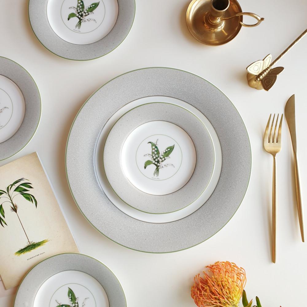 [빈티지] 크리스찬 디올 은방울꽃 플레이트(2 Size) ﻿소소한식탁