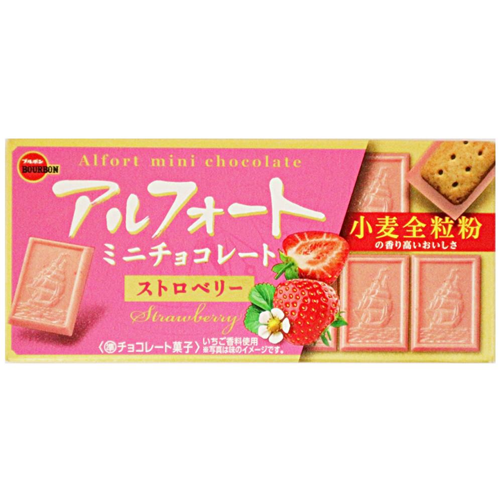 부르봉 알포트 미니 딸기 초콜릿 59g 일본 초콜릿 쿠키 [원산지:상세설명에 표시]