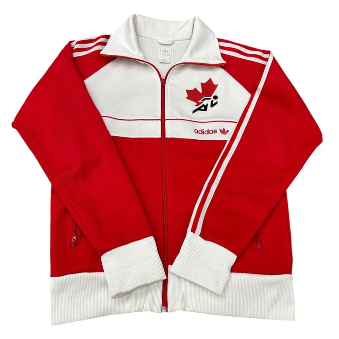 아디다스 캐나다 화이트 배색 레드 트랙탑 95 | 후루츠패밀리