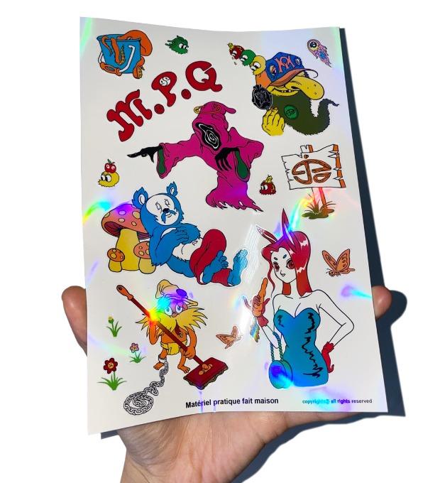 MPQ* Hologram removable Sticker Set