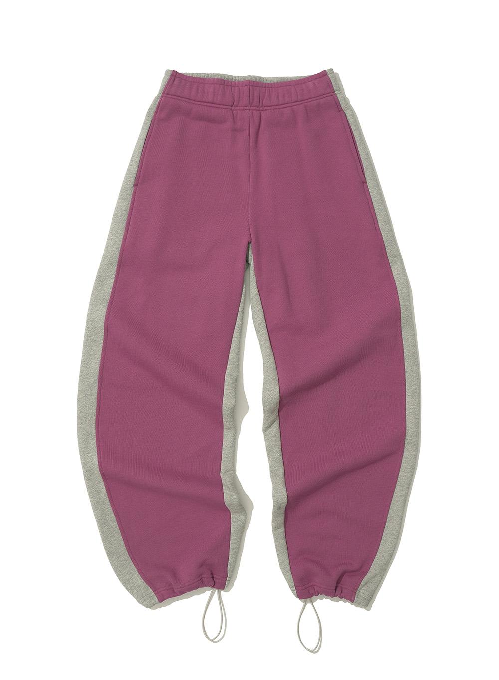 [WOMEN] CONTRAST SWEATPANTS_VIOLET