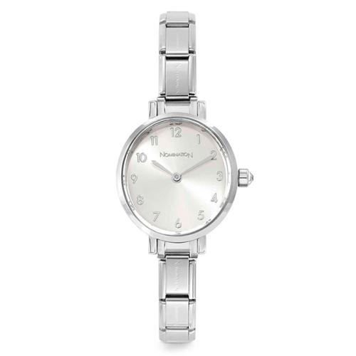 시계 파리 타원형 여성큐빅시계 (Silver) 076038/017