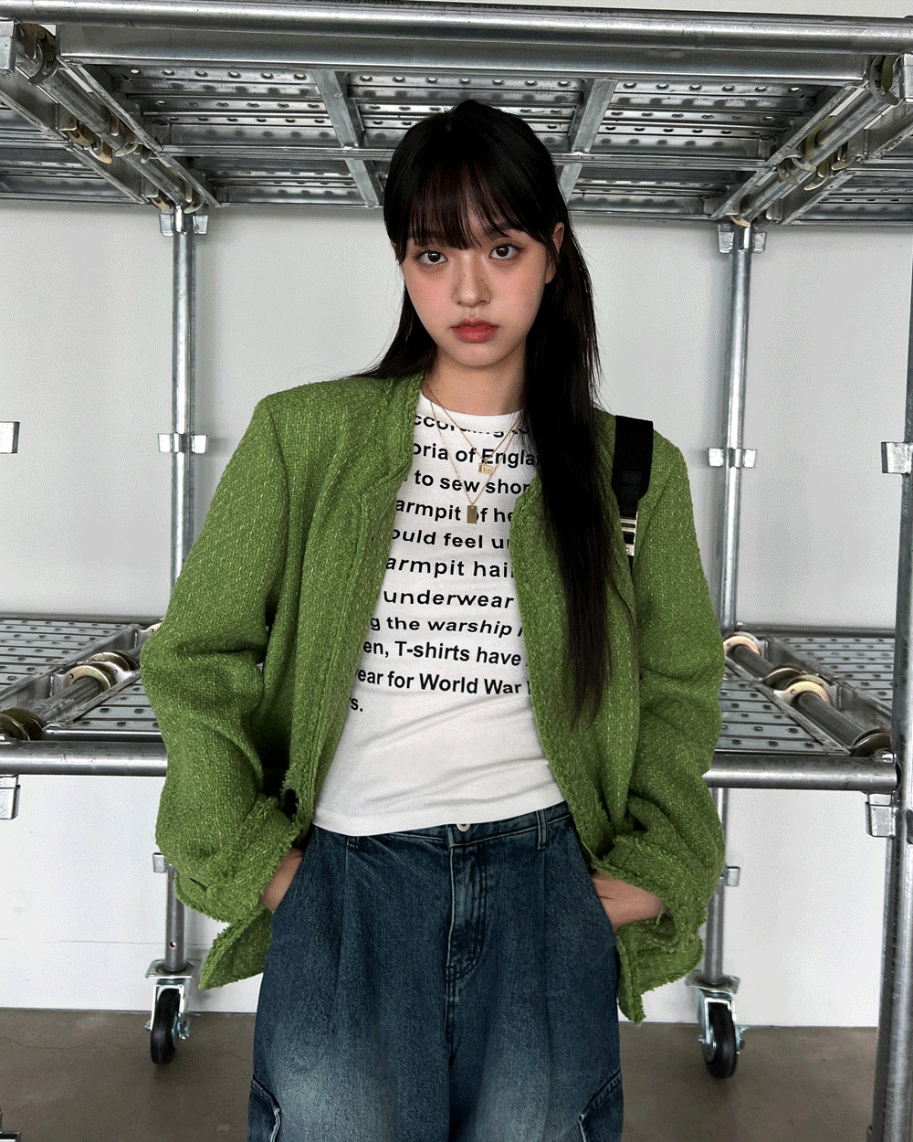 그리너리 트위드 자켓[UNISEX]