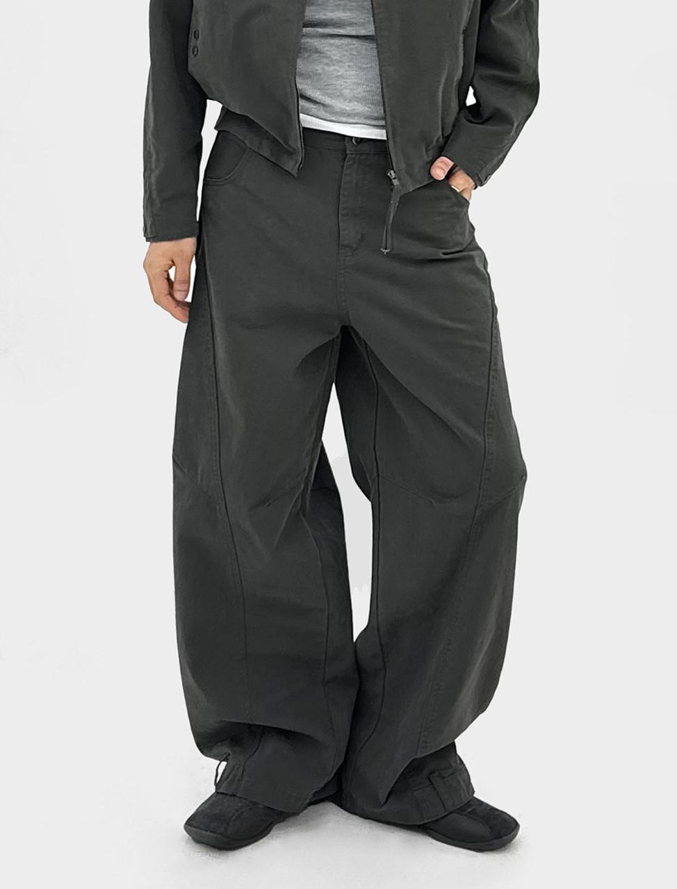 [SET-UP] 리버스 플로우 절개 팬츠 3color