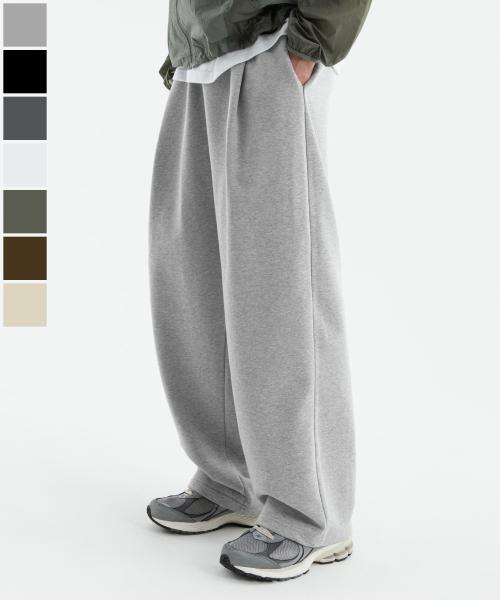 (Renew Ver.) 원턱 와이드 스웨트 팬츠 ( 8Color ) ( 기모선택 )