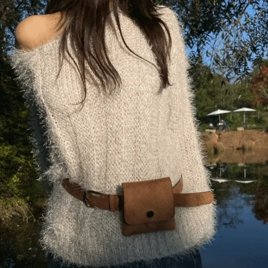 [당일출고🚀/레이어드필수템] 스웨이드 포켓 포인트 레이어드 벨트 (3color)