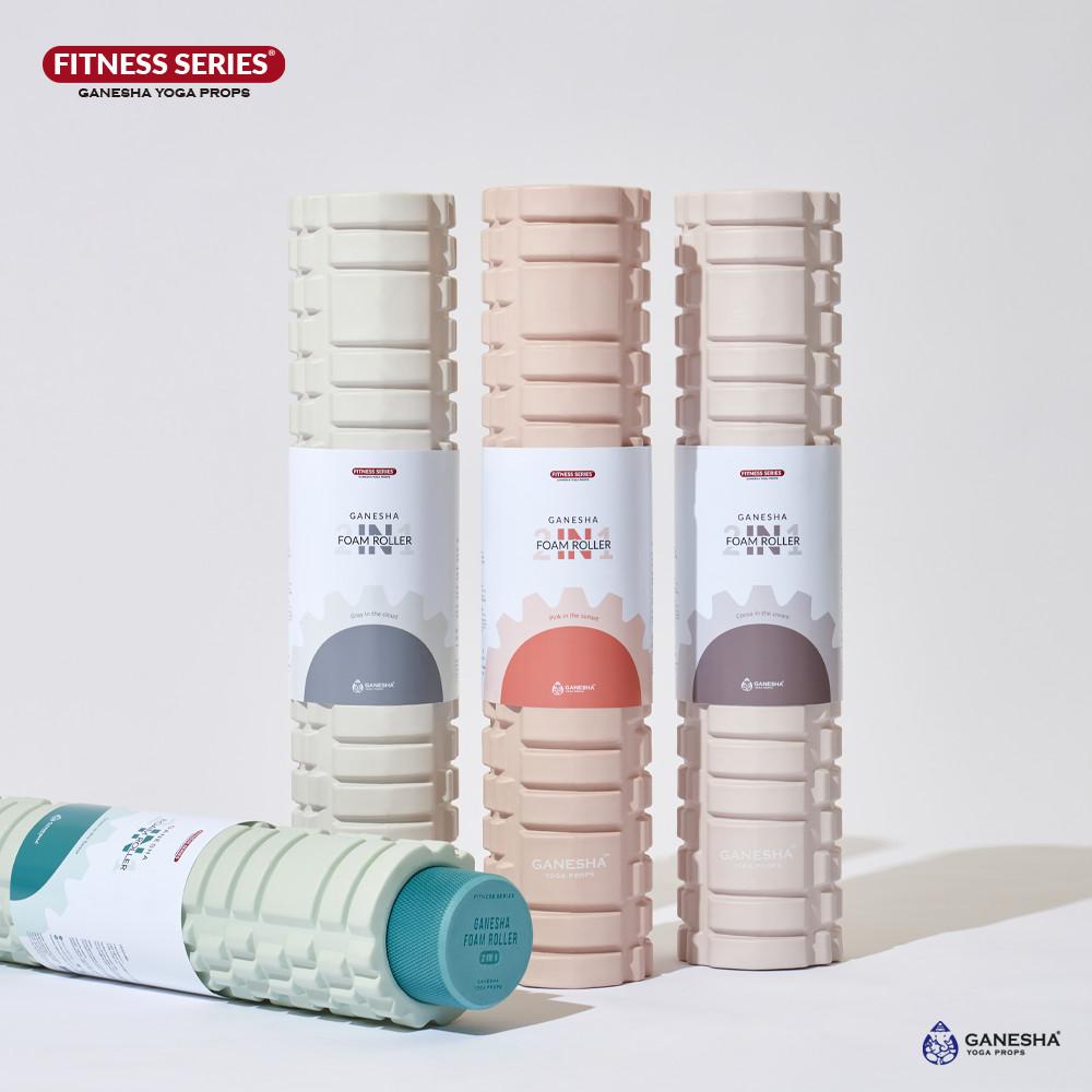 [가네샤요가프랍스] 가네샤 폼롤러 투인원 EVA 60cm 하드 돌기 폼롤러 미니 폼롤러