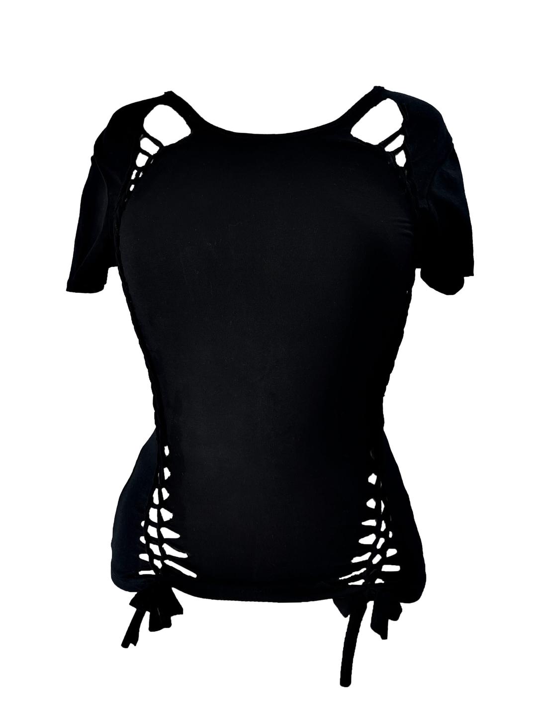 (25SS) Curvy braided 1/2 sleeve t-shirts [Scorpion]