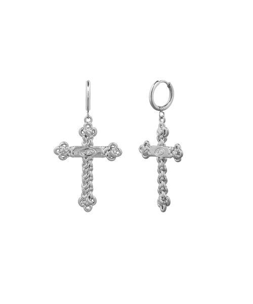 NO.474 [SILVER] KONT CROSS EARRING