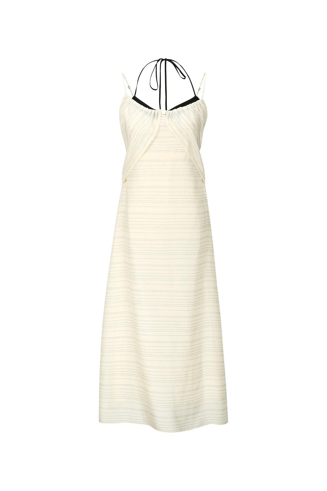 HALTERNECK MIDI DRESS
