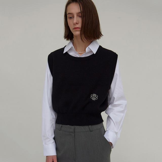 닉앤니콜 CREW NECK VEST_3 COLOR
