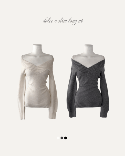 클라우드이모션 [ WOOL100% ] 돌체 V 슬림 롱 NT