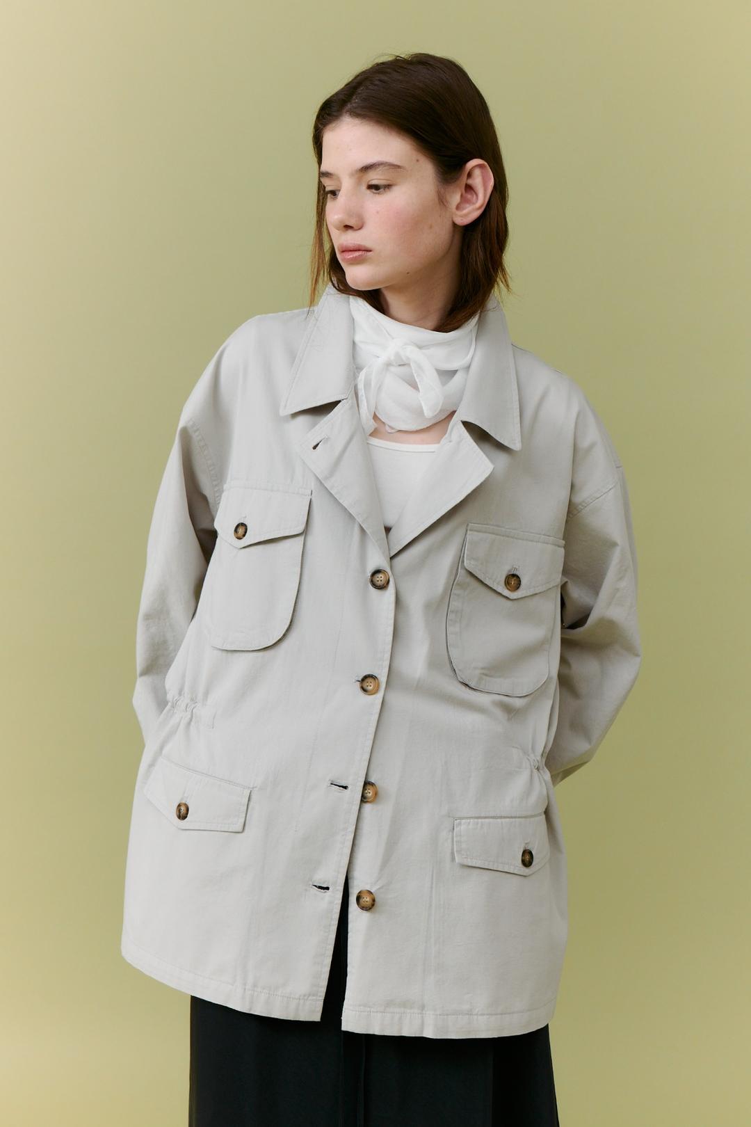 [5th] Pocket Field Jacket_light gray