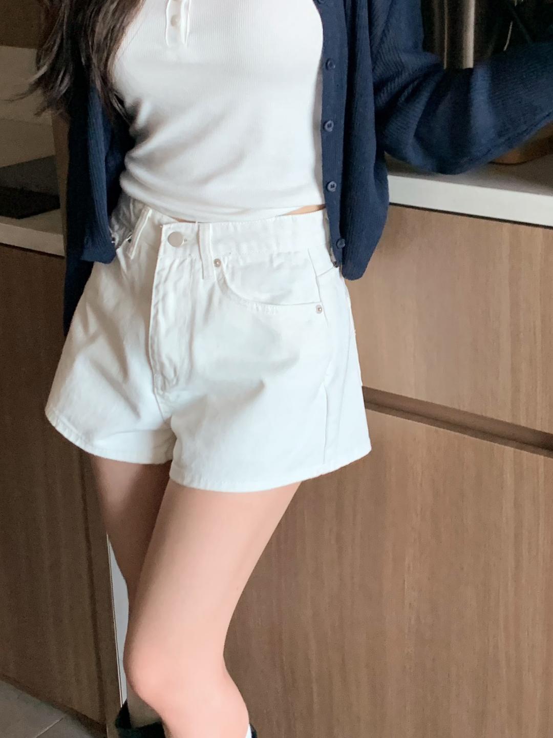 온마이원 (안벅지커버!) 하이 코튼 숏팬츠 반바지 (2color)