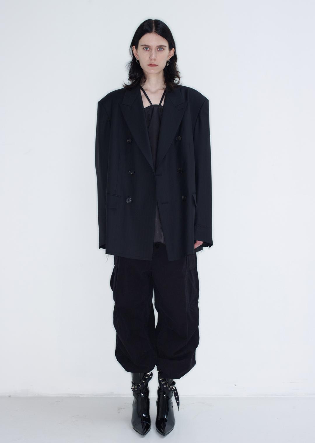 RAW EDGE WOOL JACKET