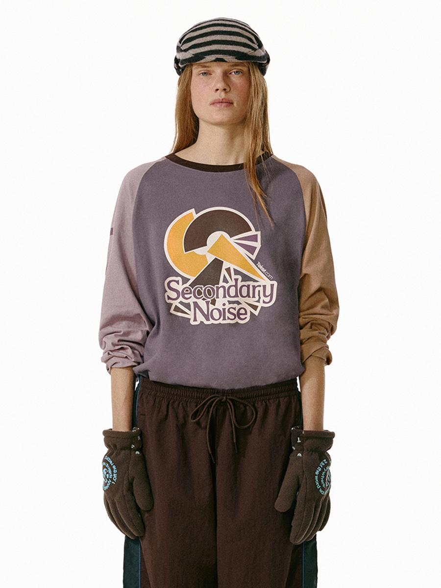 Stumble Noise Block L/S Tee Purple