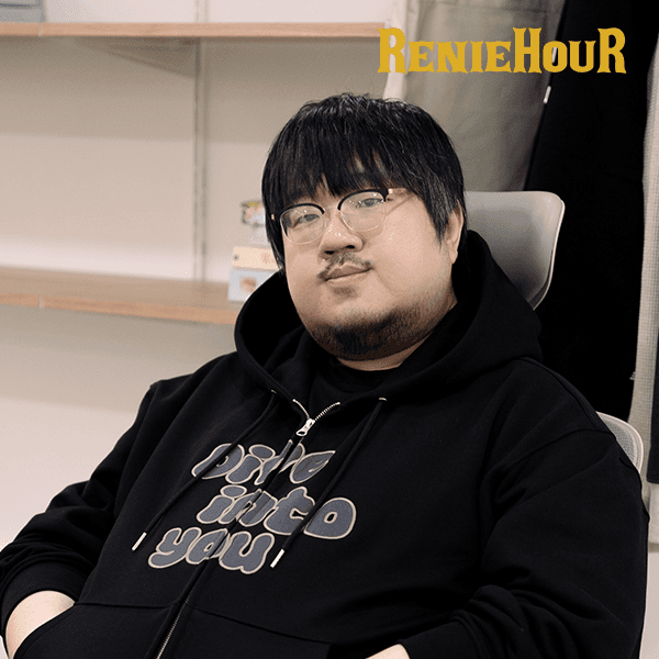 레니아워 X 다이브 후드 집업 블랙