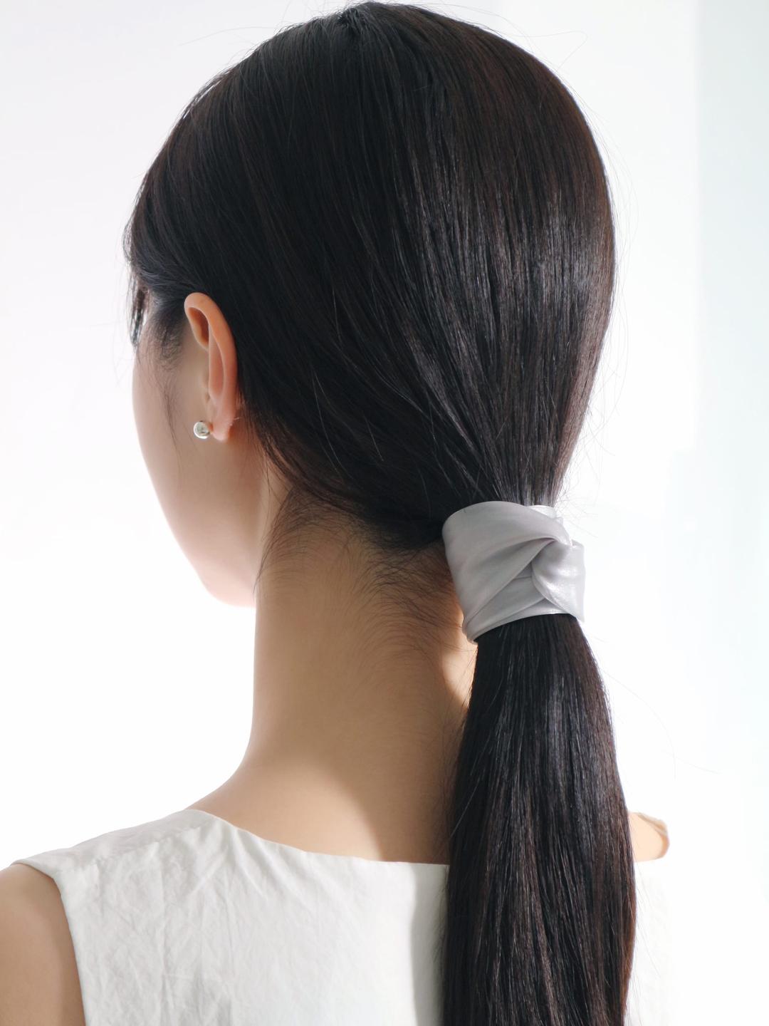 ONE TOUCH SILK ROLL HAIR CUFF (2COLOR)