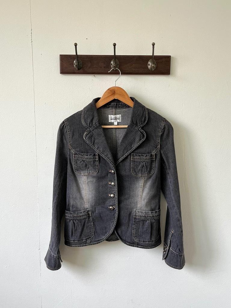 ALPHACUBIC napoleon denim jacket