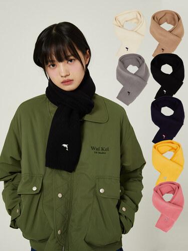 [케플러 마시로 착용]돌핀 자수 니트 머플러 7 COLOR