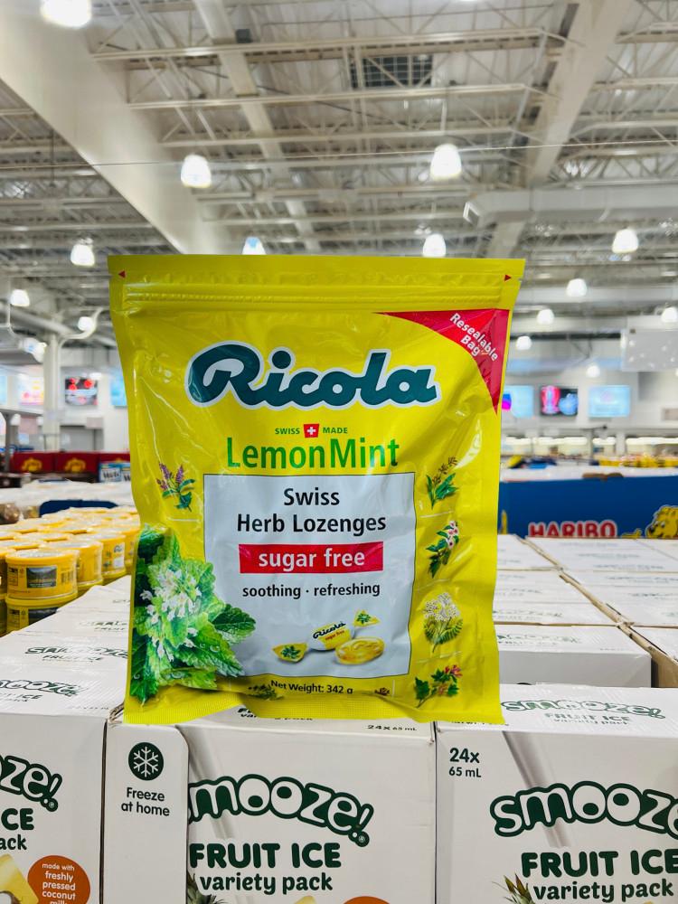 리콜라 스위스 허브캔디 레몬 민트 342g 코스트코 무설탕 사탕 입덧 무가당 당뇨 입냄새